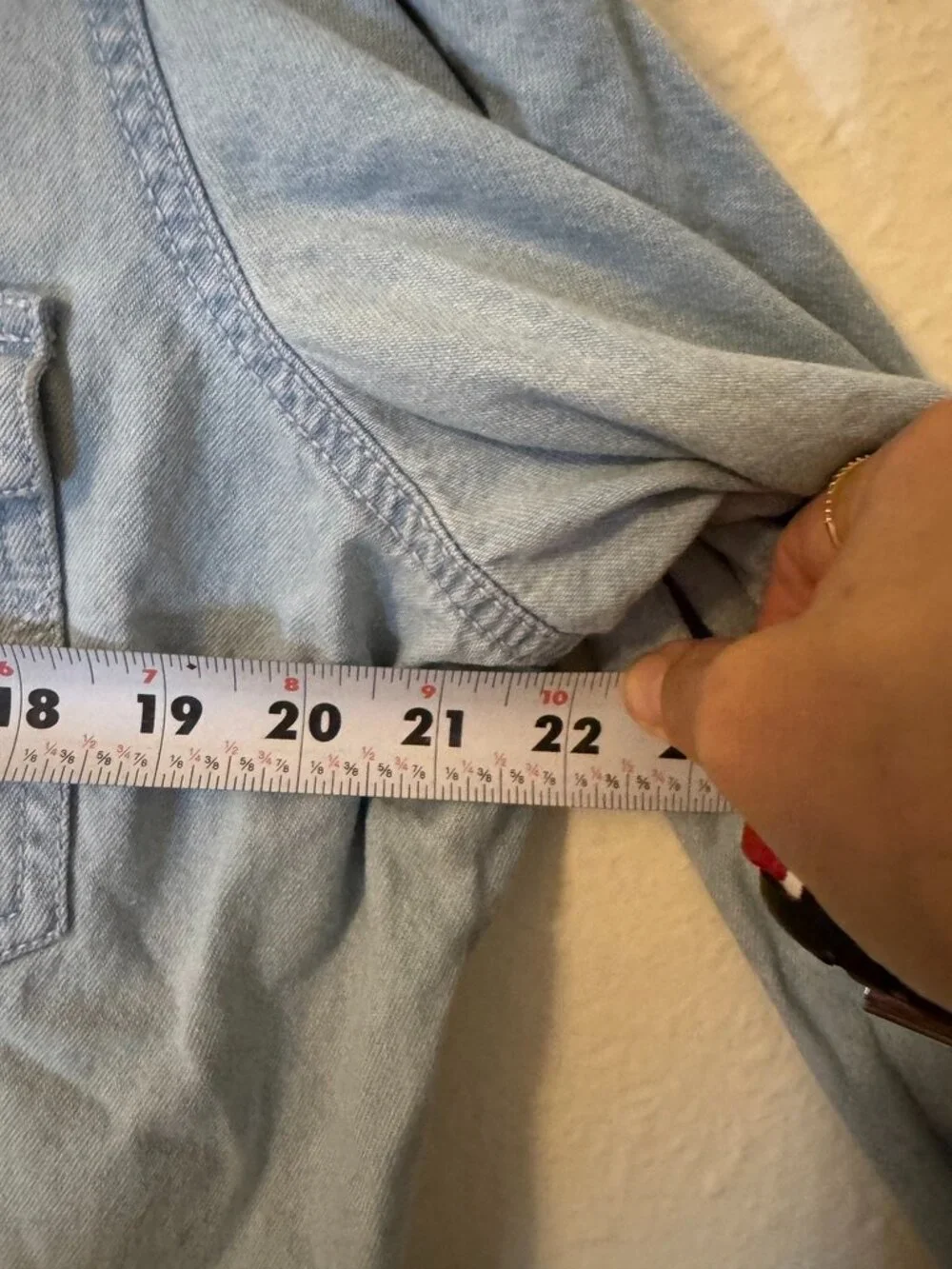 Wrangler Retro Light Wash Blue Jean Western Shirt Peal Button Down Size XL - Picture 11 of 11